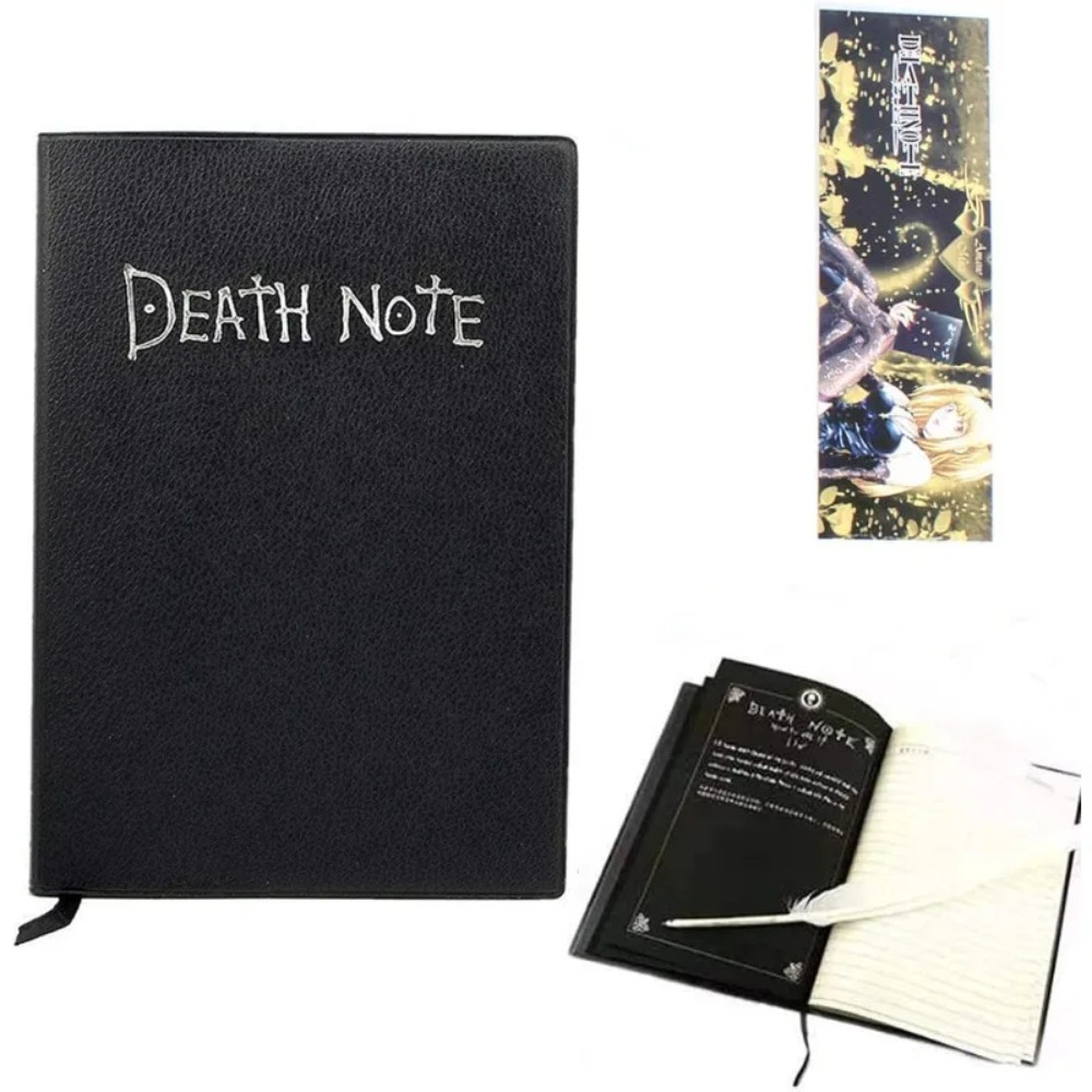 Death Note Replica - Cosplay-Notizbuch & Federstift-Set: Animations-Kunst-Schreibjournal im Death
