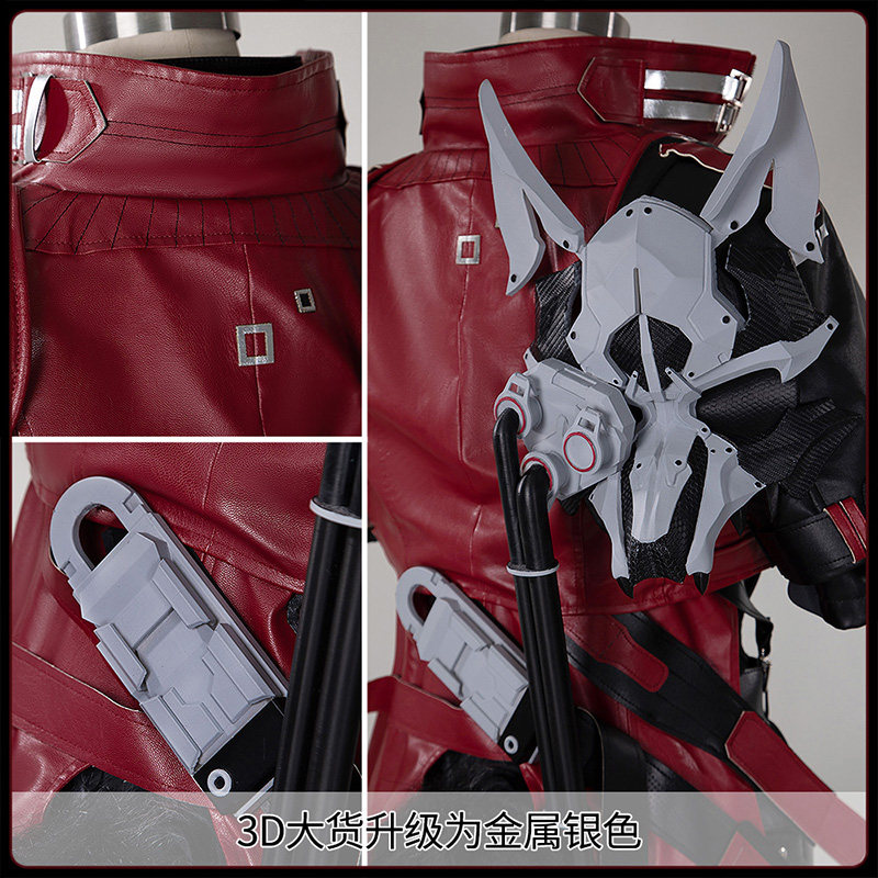 Cosplay Anime Black - Arknights Endfield Wulfgard Cosplay-Kostüm, Spiel-Outfit, komplettes