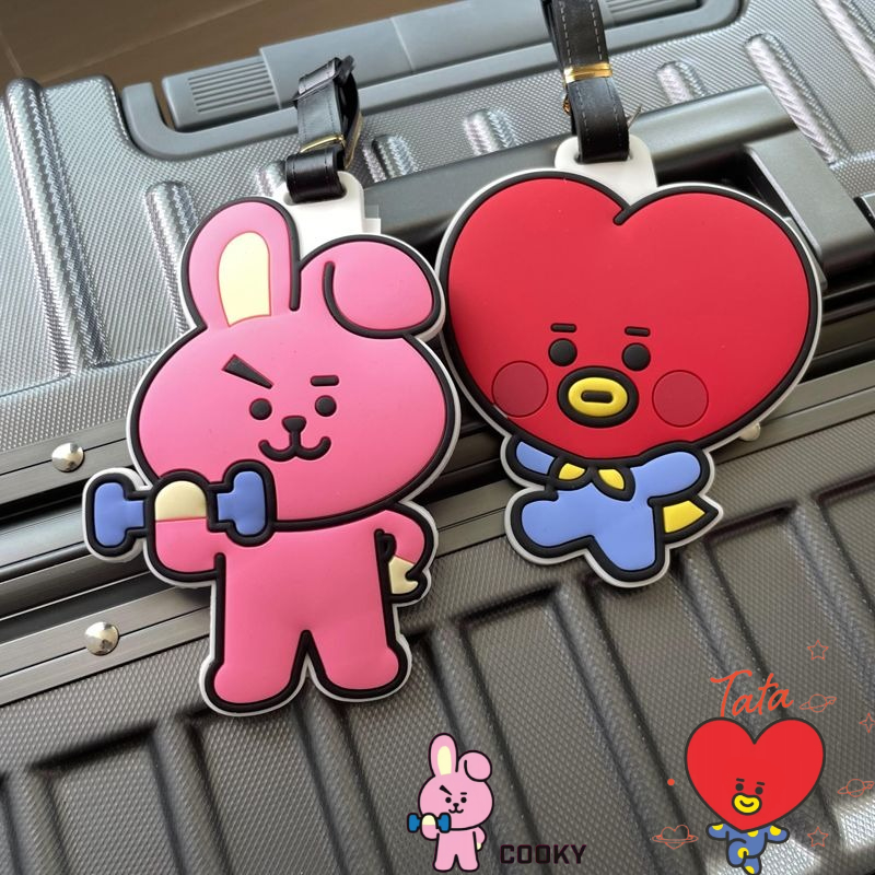 Cosplay Anime Online - BT21 Cartoon-Schlüsselanhänger, niedlicher Kawaii-Gepäckanhänger für Handgepäck