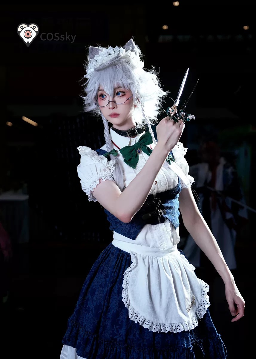 Anime Cosplay Maid - Izayoi Sakuya Touhou Project Cosplay-Kostüm, Halloween,