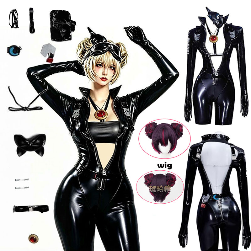 Cosplay Anime Black - WHH Anime Nikke Quency Cosplay-Kostüm, schwarzer