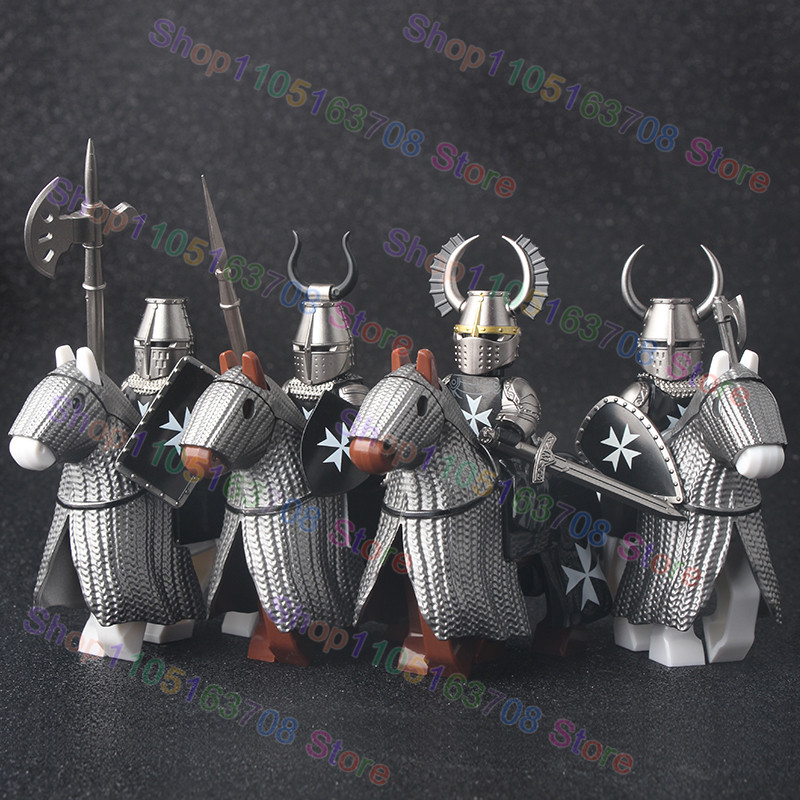 Black Clover Grimoire - MOC Mittelalterliche Militär Kreuzritter Ritter Bausteine