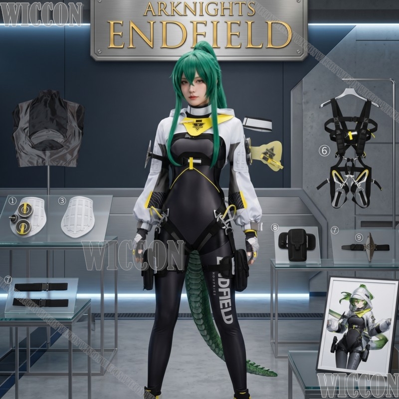 Anime Cosplay Outfits Female - Arknights Endfield Fluorite Cosplay-Kostüm für Damen,