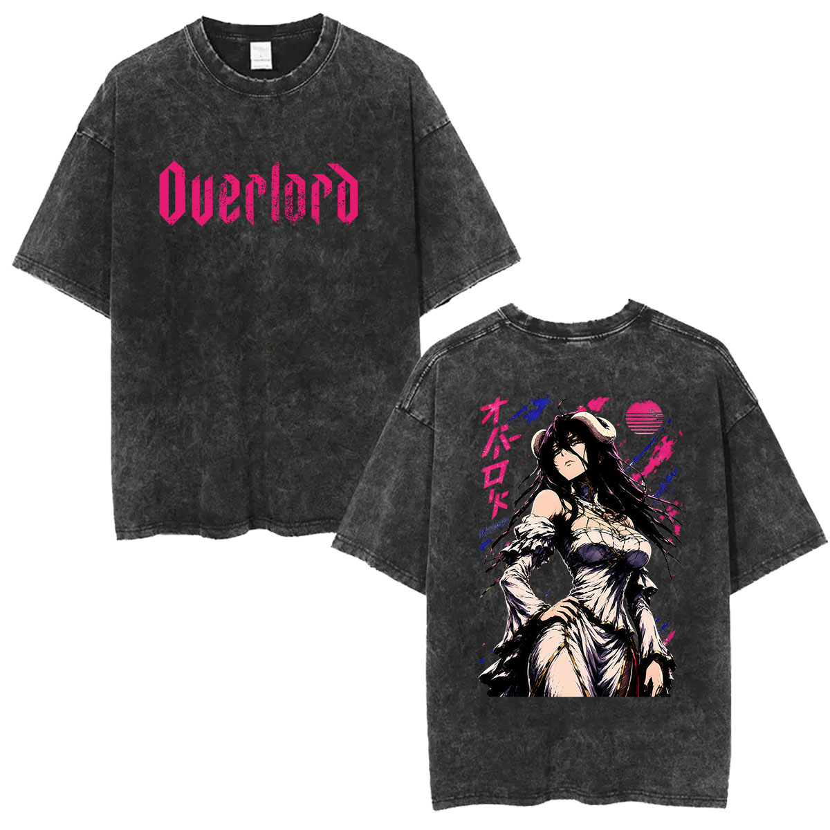 Vintage Washed Anime Overlord  – Anime Cosplay Albedo Bewertung und Preis