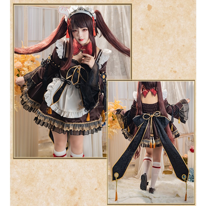 Spiel Genshin Impact Hu Tao Ma – Anime Cosplay Maid Bewertung und Preis