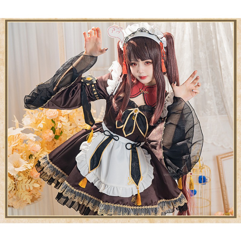 Spiel Genshin Impact Hu Tao Ma – Anime Cosplay Maid Bewertung und Preis