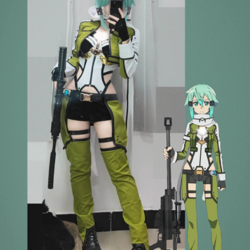 SAO Sword Art Online GGO Sinon – Cosplay Anime Online Bewertung und Preis
