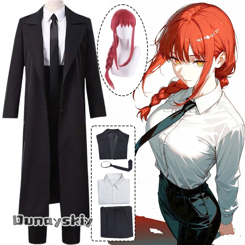 Anime Mann Makima Cosplay Kost – Anime Cosplay Chainsaw Man Bewertung und Preis