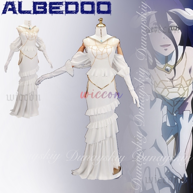 Overlord Albedo Cosplay Weißes – Anime Cosplay Albedo Bewertung und Preis