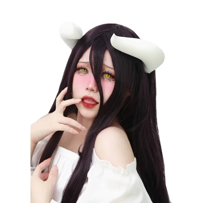 2026 Weiße Hörner mit Clips fü – Anime Cosplay Albedo Bewertung und Preis
