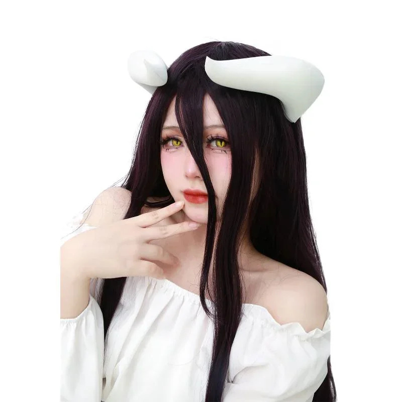 2026 Weiße Hörner mit Clips fü – Anime Cosplay Albedo Bewertung und Preis