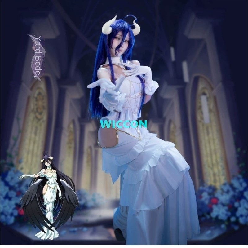 AUF LAGER Albedo Kostüm Perück – Anime Cosplay Albedo Bewertung und Preis